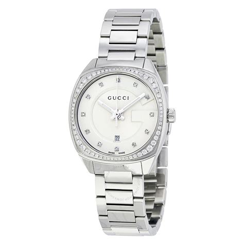 diamond face gucci watch|gucci stainless steel ladies watch.